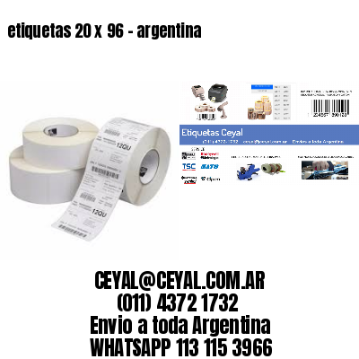 etiquetas 20 x 96 – argentina