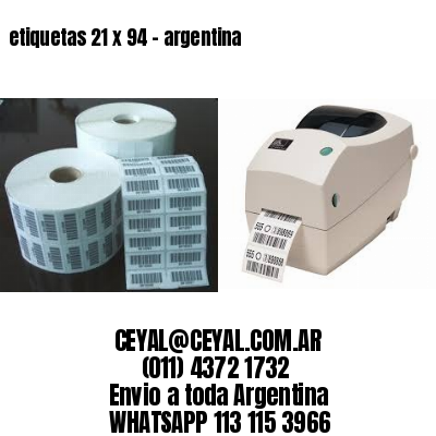 etiquetas 21 x 94 – argentina