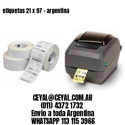 etiquetas 21 x 97 – argentina
