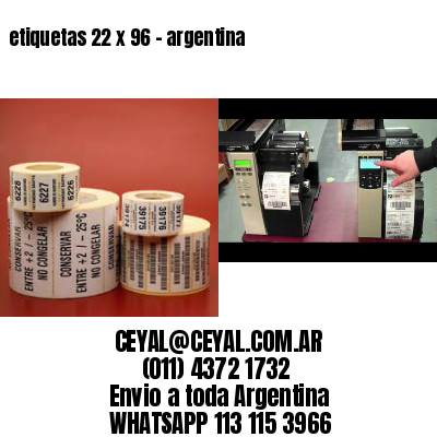 etiquetas 22 x 96 – argentina