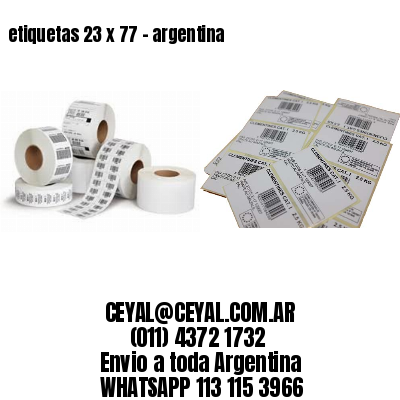 etiquetas 23 x 77 – argentina