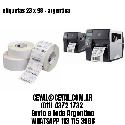 etiquetas 23 x 98 – argentina