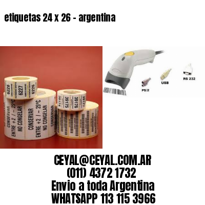 etiquetas 24 x 26 – argentina