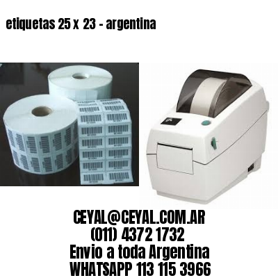 etiquetas 25 x 23 – argentina
