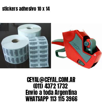 stickers adhesivo 10 x 14