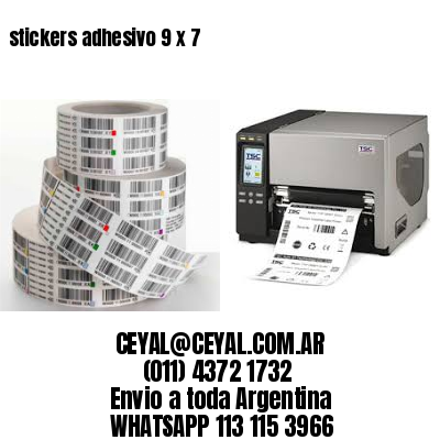 stickers adhesivo 9 x 7