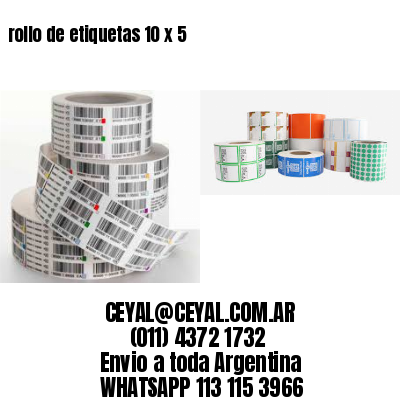 rollo de etiquetas 10 x 5