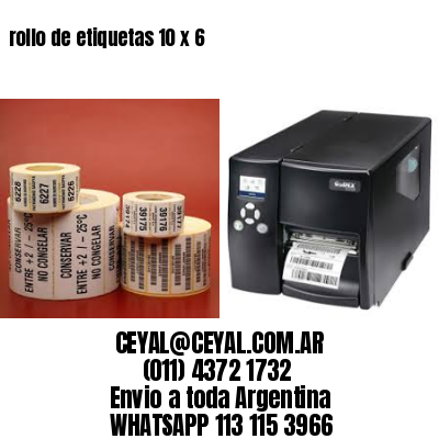 rollo de etiquetas 10 x 6