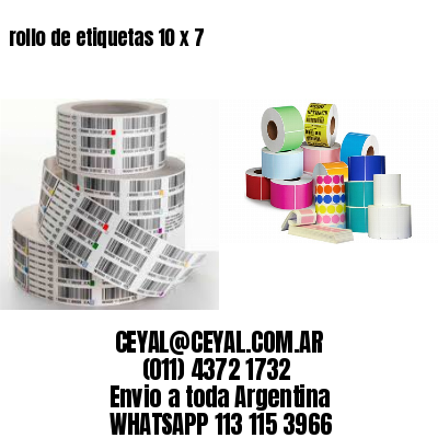 rollo de etiquetas 10 x 7
