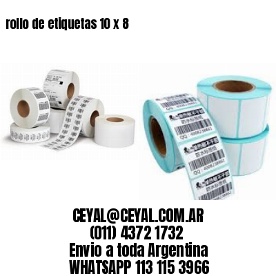 rollo de etiquetas 10 x 8