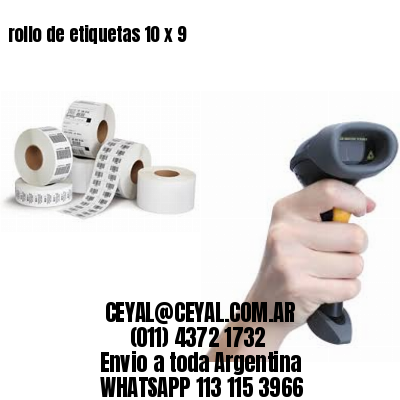 rollo de etiquetas 10 x 9