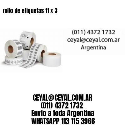 rollo de etiquetas 11 x 3