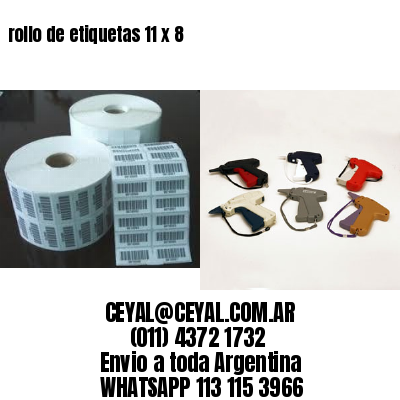 rollo de etiquetas 11 x 8