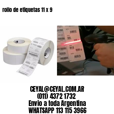 rollo de etiquetas 11 x 9