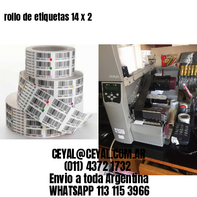 rollo de etiquetas 14 x 2