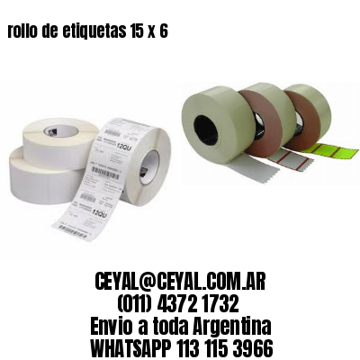 rollo de etiquetas 15 x 6