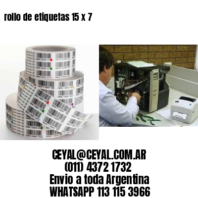 rollo de etiquetas 15 x 7