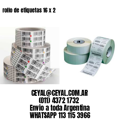 rollo de etiquetas 16 x 2