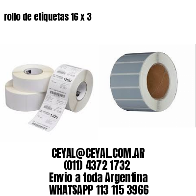 rollo de etiquetas 16 x 3