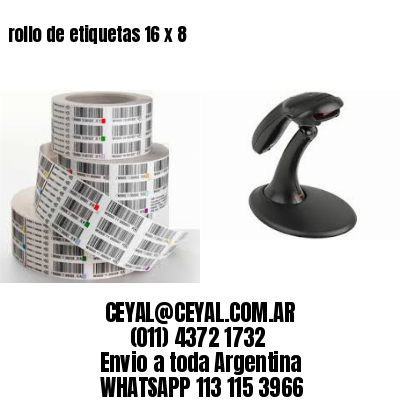 rollo de etiquetas 16 x 8