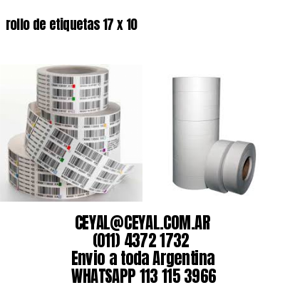 rollo de etiquetas 17 x 10
