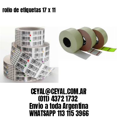 rollo de etiquetas 17 x 11