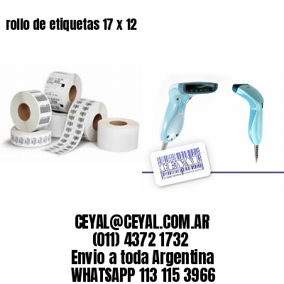 rollo de etiquetas 17 x 12