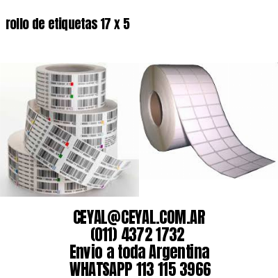 rollo de etiquetas 17 x 5