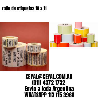 rollo de etiquetas 18 x 11