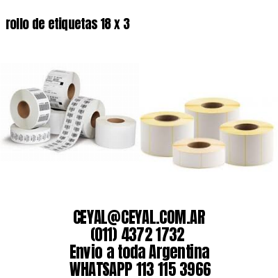 rollo de etiquetas 18 x 3