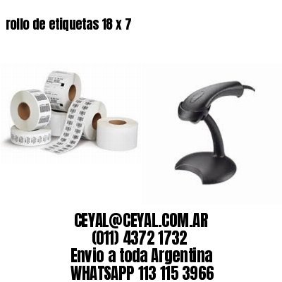 rollo de etiquetas 18 x 7