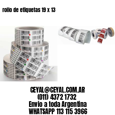 rollo de etiquetas 19 x 13