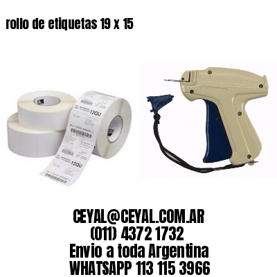 rollo de etiquetas 19 x 15