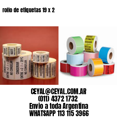 rollo de etiquetas 19 x 2