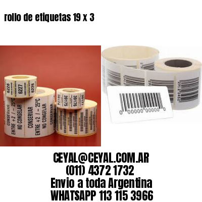 rollo de etiquetas 19 x 3