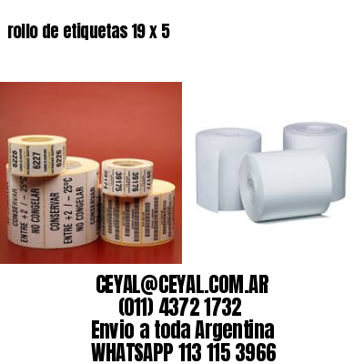rollo de etiquetas 19 x 5