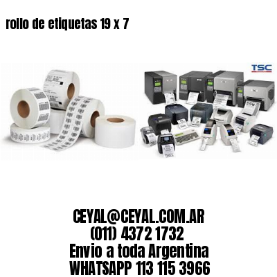 rollo de etiquetas 19 x 7