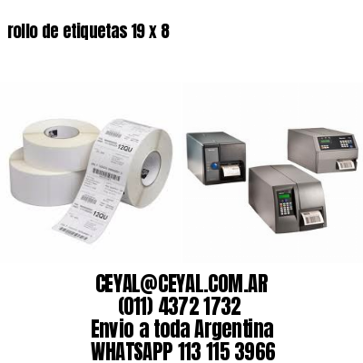 rollo de etiquetas 19 x 8