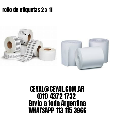 rollo de etiquetas 2 x 11