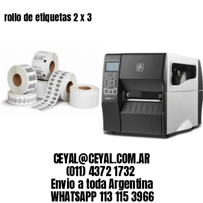 rollo de etiquetas 2 x 3