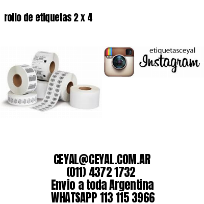 rollo de etiquetas 2 x 4