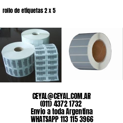 rollo de etiquetas 2 x 5