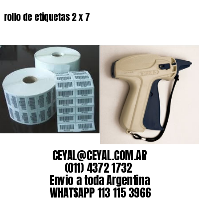 rollo de etiquetas 2 x 7
