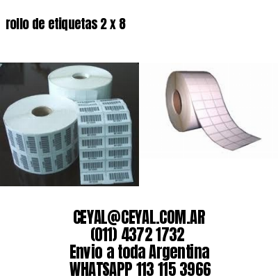 rollo de etiquetas 2 x 8