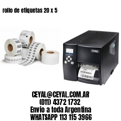 rollo de etiquetas 20 x 5