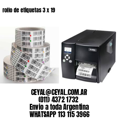 rollo de etiquetas 3 x 19
