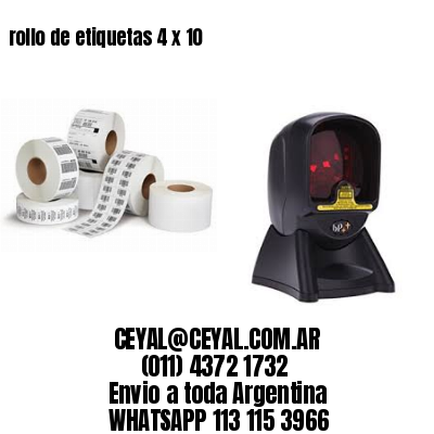 rollo de etiquetas 4 x 10