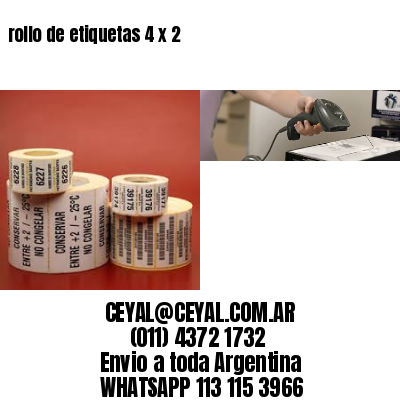 rollo de etiquetas 4 x 2