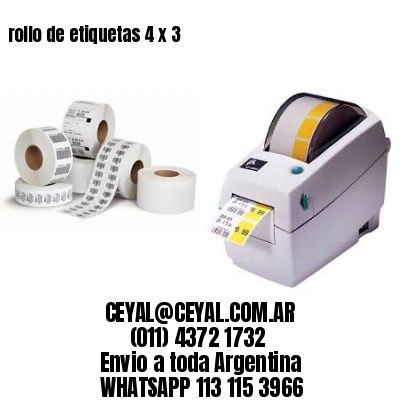 rollo de etiquetas 4 x 3