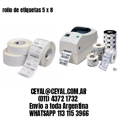 rollo de etiquetas 5 x 8
